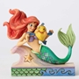 Disney Traditions Jim Shore Little Mermaid Ariel with Flounder Figure 
