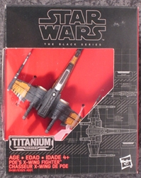 Star Wars Black Series Titanium #12 EP7 Poes X-Wing Starfighter 