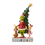  Jim Shore Grinch, Max and Cindy Standing in front of Tree Figure 