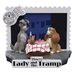 Disney 100 Years  Lady & The Tramp D-Stage Statue - BKM-203607
