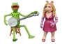 The Muppets Kermit and Miss Piggy Vinyl Figures with Accessories 