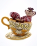 Disney Traditions Cheshire Cat Mad Tea Party Figure 