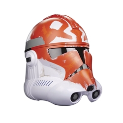Star Wars Clone Wars Black Series Ahsoka Tanos 332nd Phase II Clone Trooper Electronic Helmet Prop Replica 
