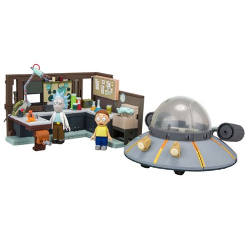 Rick & Morty Spaceship and Garage Lab Construction Set 