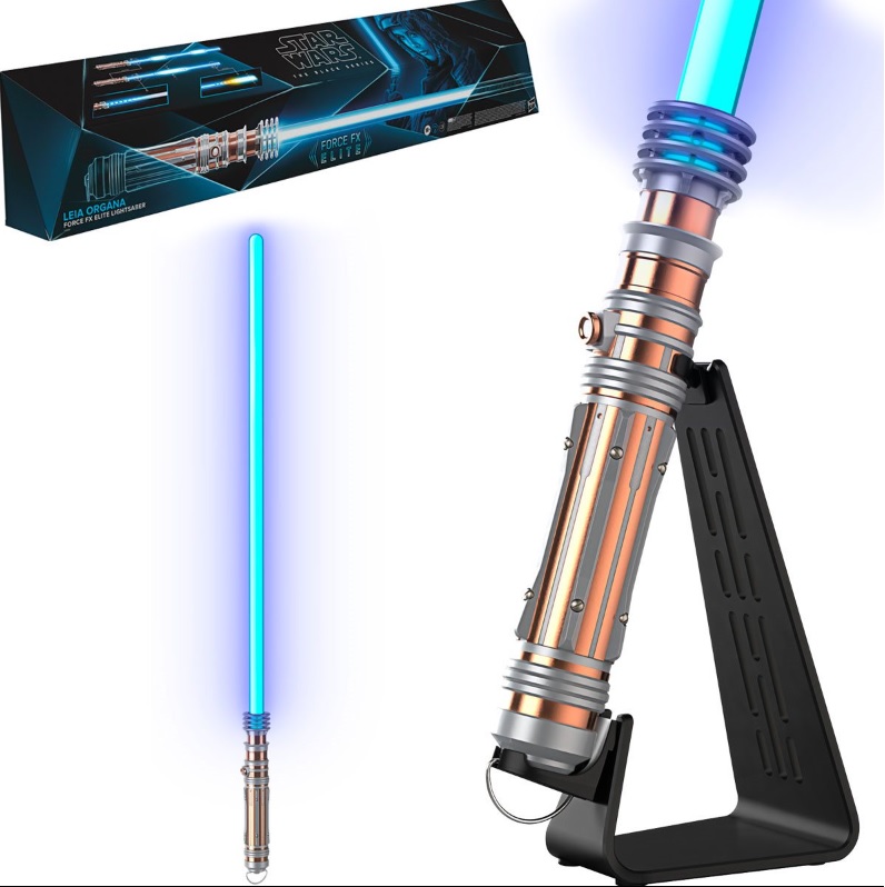 Star Wars Rise of Skywalker Force FX Elite Princess Leia Organa's Blue Lightsaber Prop Replica 