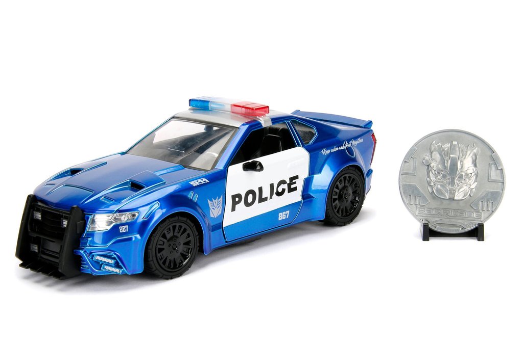 Transformers Last Knight 1:24 scale Barricade Mustang Police Cruiser die-cast vehicle 